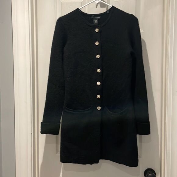 Adrienne Vittadini wool blend pearl button cardigan SZ Xsmall - Picture 2 of 9